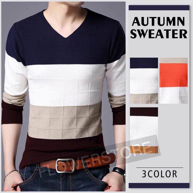 ニット メンズ 秋冬 セーター 丸首ネック 長袖 トップス 薄手 メンズ ニット 新作 シンプル カジュアル キレイめ 細身 オシャレ 兄系 暖かい Fmy072 Flowerstore 通販 Yahoo ショッピング