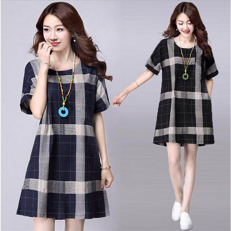 ワンピース レディース 夏 半袖 チュニック 上品 ひざ丈 チェック柄 シャツワンピース カジュアル ゆったり きれいめ 30代 40代 新作 78 以上節約