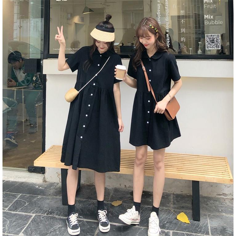 ワンピース レディース 夏 半袖 長丈 短い丈 ワンピース 2タイプ ワンピース カジュアル ワンピース きれいめ 新作 通勤 学生 代10代 Aライン 無地 Fops330 Flowerstore 通販 Yahoo ショッピング