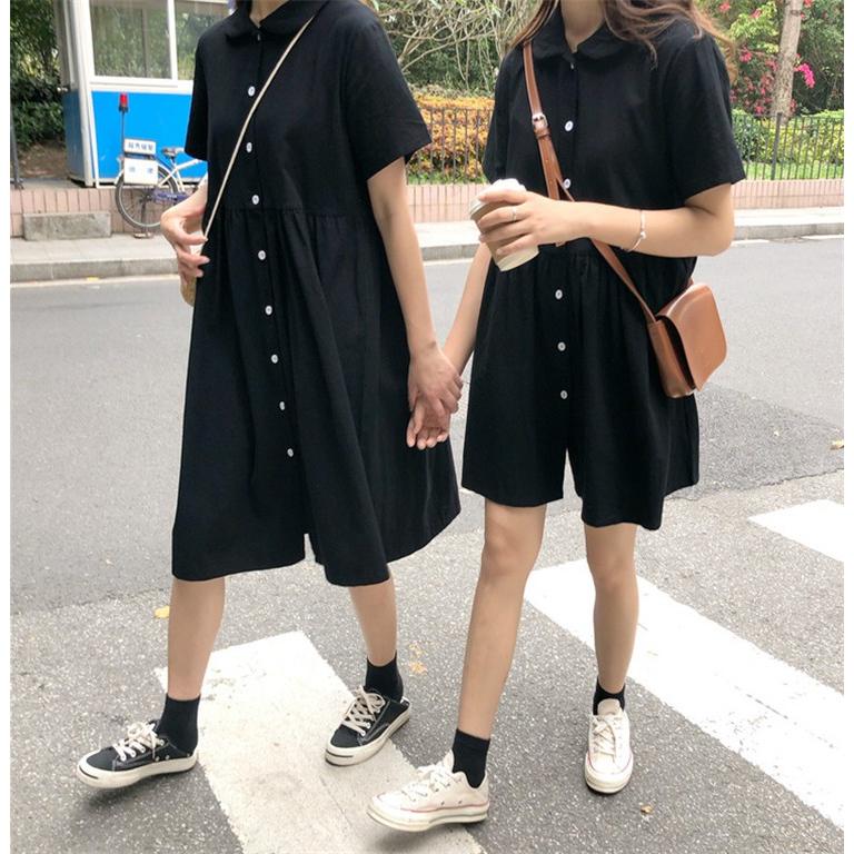 ワンピース レディース 夏 半袖 長丈 短い丈 ワンピース 2タイプ ワンピース カジュアル ワンピース きれいめ 新作 通勤 学生 代10代 Aライン 無地 Fops330 Flowerstore 通販 Yahoo ショッピング