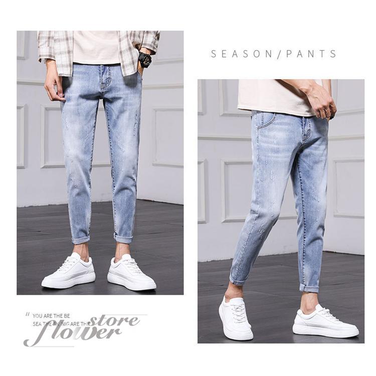 ジーンズ メンズ スキニーデニム ジーンズ メンズ ストレッチパンツ ダメージデニム メンズ スリム ストレートデニム ビンテージ加工 Hhno146 Flowerstore 通販 Yahoo ショッピング