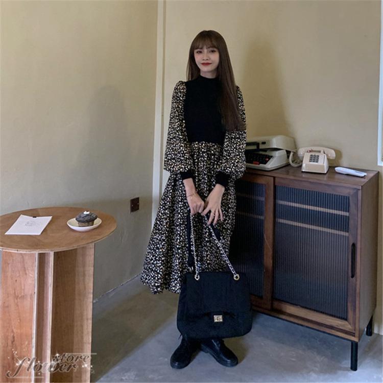 ワンピース レディース 秋 秋物 きれいめ ロン丈 上品 長袖 ワンピース Vネック 着痩せ 通勤 結婚式ドレス お出かけ オシャレ 春秋 30代40代 50代 Hhno354 Flowerstore 通販 Yahoo ショッピング