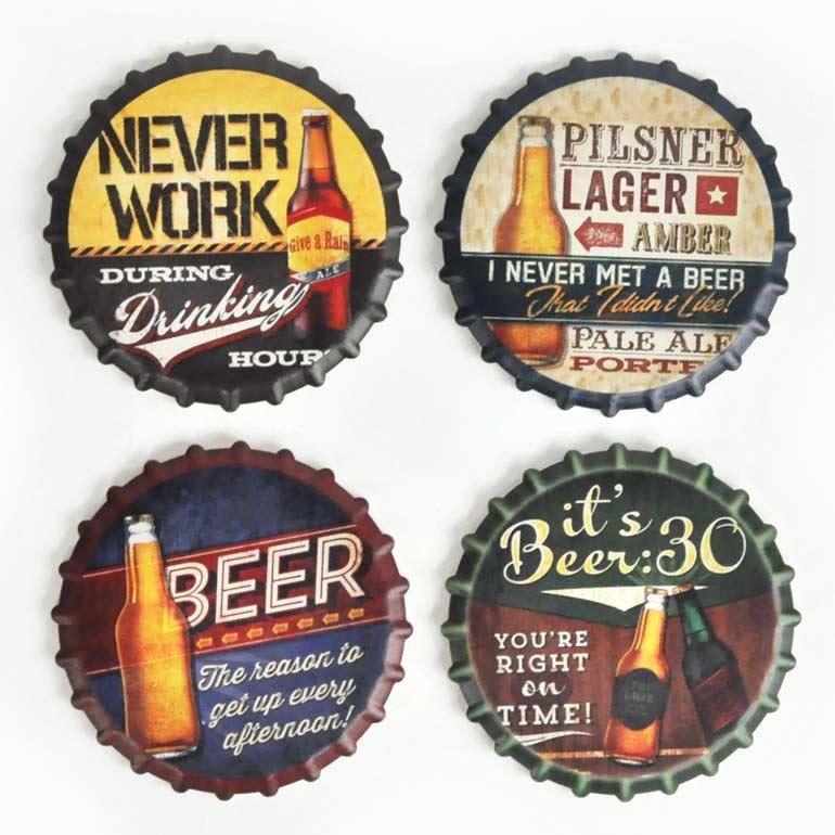 コースター レトロ アンティーク コルク 王冠 コースター４個セット ビール An 7 Flower Style 通販 Yahoo ショッピング