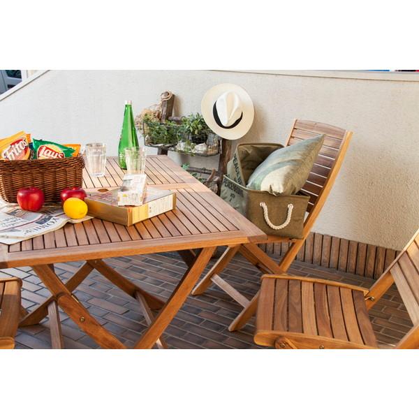 東谷 AZUMAYA ニノ 折りたたみ テーブル 幅：120×奥行：75×高さ：72cm