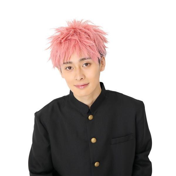 格安販売の アニメウィッグ ピンク ブラック 仮装 変装