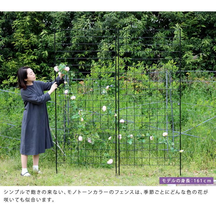 フェンス 高さ226 グラフ 2枚組 ブラック 【低炭素】