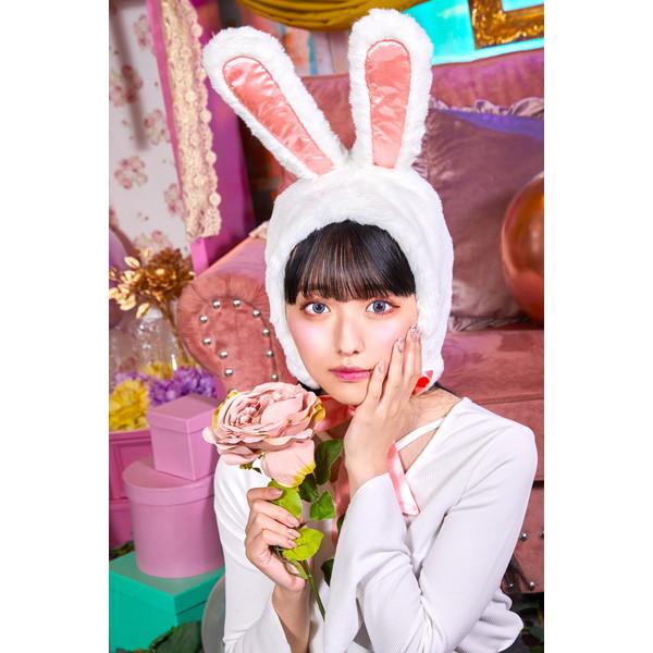 在庫処分特価 もこもこ うさちゃん かぶりもの うさぎ ウサギ バニー ラビット キャップ ハット コスプレ 仮装 ハロウィン イースター アリス イベント | clearstone | 03