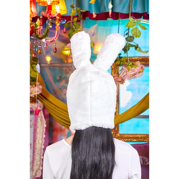 在庫処分特価 もこもこ うさちゃん かぶりもの うさぎ ウサギ バニー ラビット キャップ ハット コスプレ 仮装 ハロウィン イースター アリス イベント | clearstone | 05