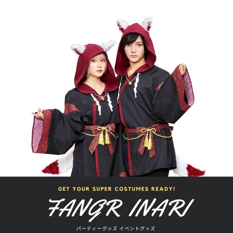 ファングル fangr 稲荷様 パーカー 狐 キツネ 稲荷 ユニセックス 男女