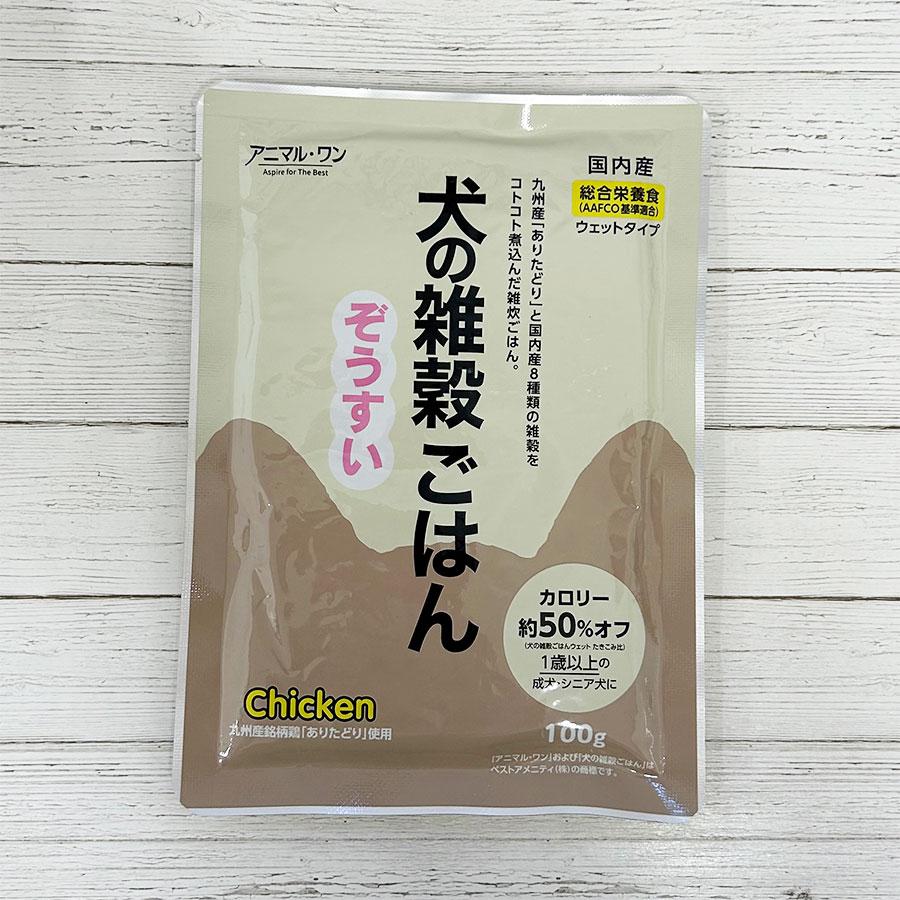 ドッグフード 無添加 国産 アニマル ワン 犬の雑穀ごはんウェット ぞうすい チキン 0g レトルト食品 九州産鶏 低カロリー ダイエット T56pfp ずっと元気 犬 猫のための Fluffi 通販 Yahoo ショッピング