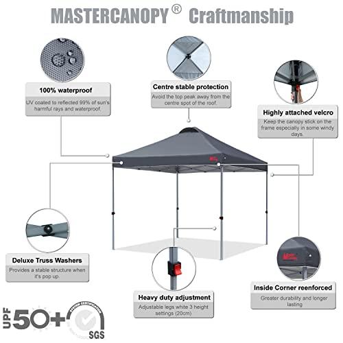 マスターキャノピー（MASTERCANOPY）ワンタッチタープテント 2M/2.5M/3M 三段階 5m 23cm