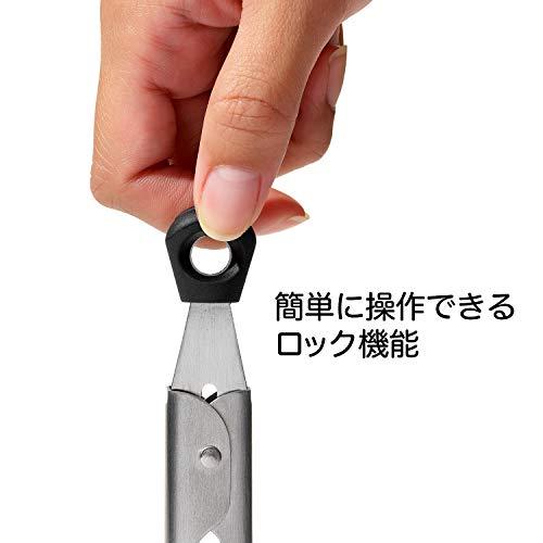 OXO ステンレス ミニ トング グレー ロック付き 食洗機 対応｜fluffycloud｜05