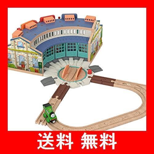きかんしゃトーマス 木製レールシリーズ Thomas パーシーとティドマス機関庫 おもちゃ 3才 木製