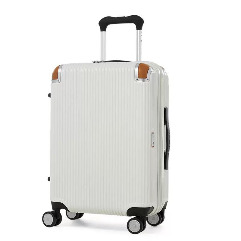 美品 ★ スイスミリタリー スーツケース 42L ホワイト 機内持込み可 TSA SWISS MILITARY＞CYGNUS 42L／機内持込可／スーツケースカバー付