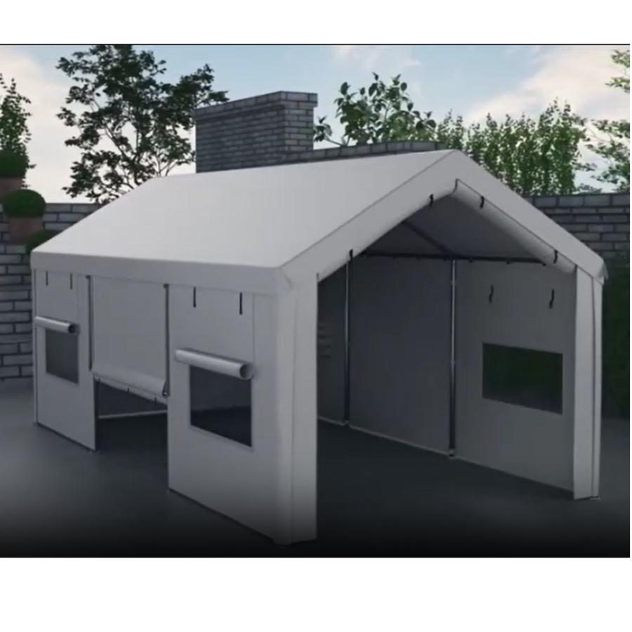 コストコ スチールフレームキャノピー ガレージテント COSTCO グレー