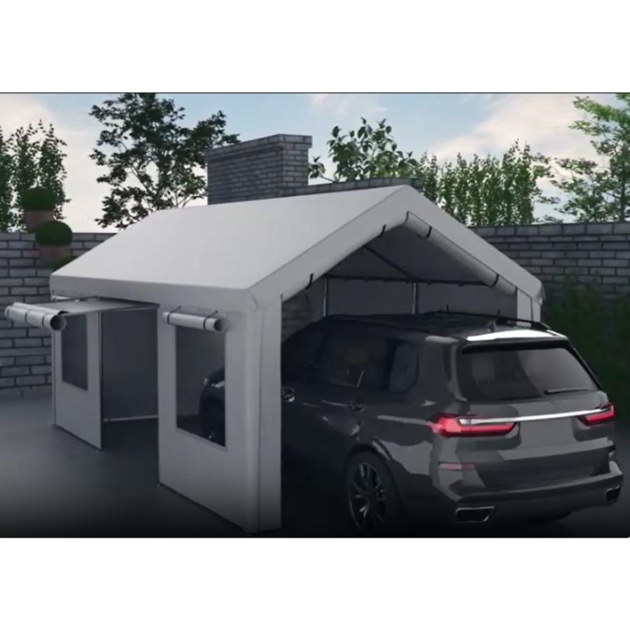 コストコ スチールフレームキャノピー ガレージテント COSTCO グレー