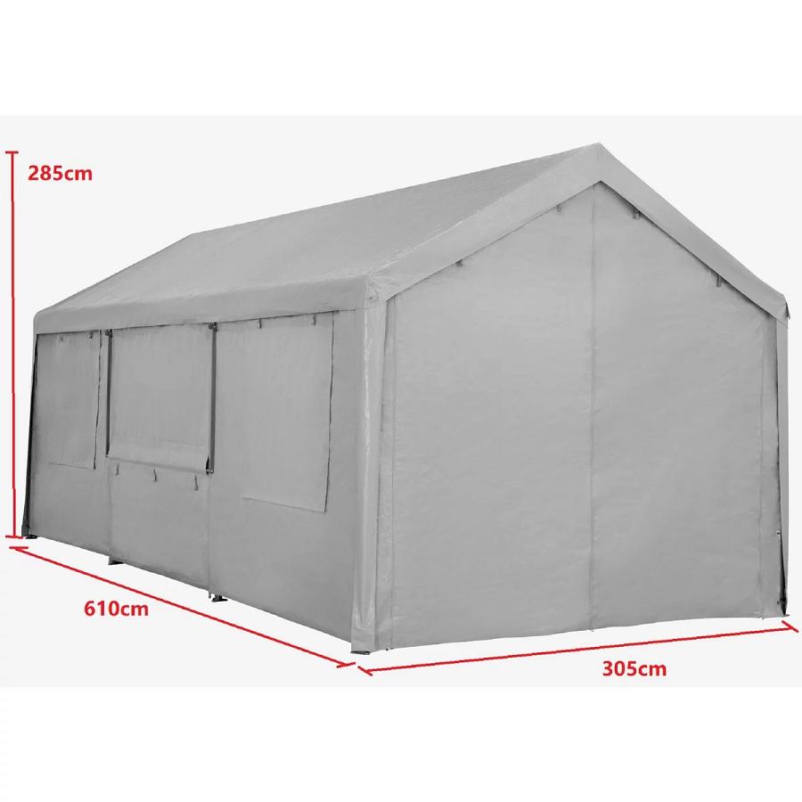 コストコ スチールフレームキャノピー ガレージテント COSTCO グレー