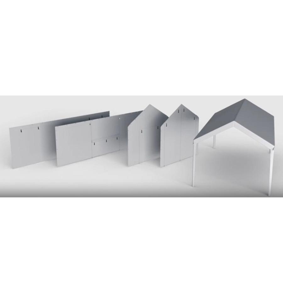 コストコ スチールフレームキャノピー ガレージテント COSTCO グレー