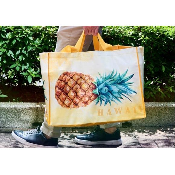 コストコ ショッピングバッグ ハワイパイナップル COSTCO Mart マート 2023年 夏号 トートバッグ エコバッグ 折り畳み