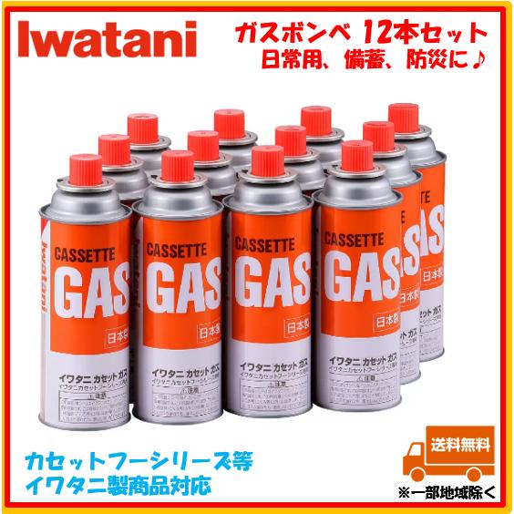 Iwatani（イワタニ） カセットガス ガスボンベ 12本 【謝恩セール品