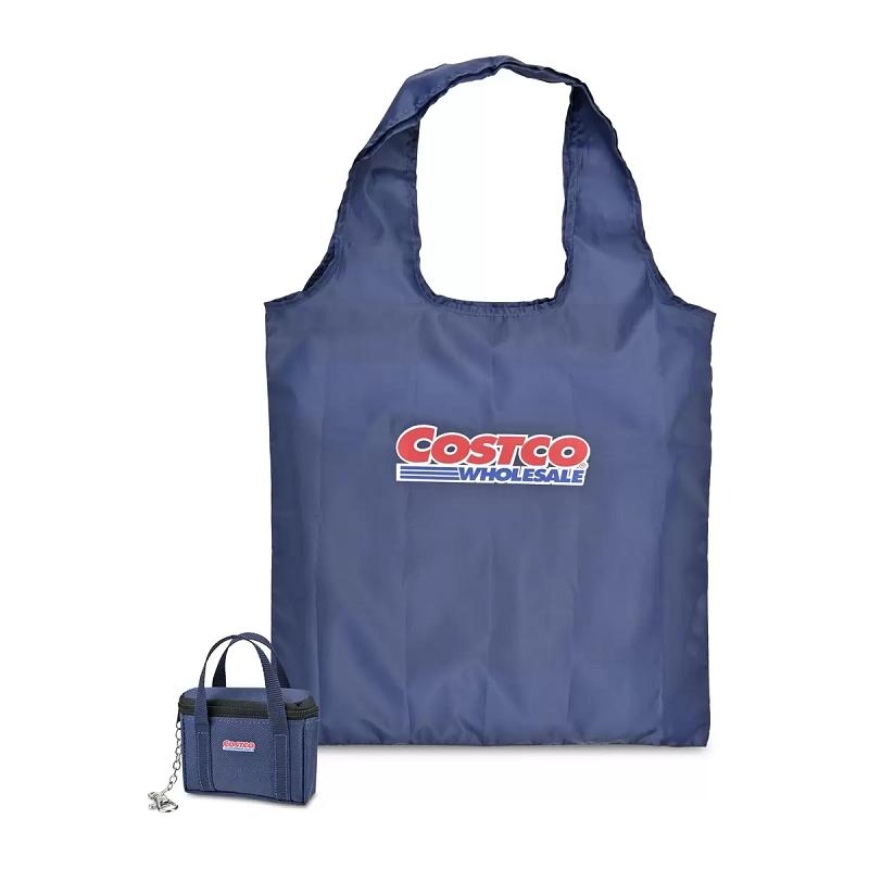 コストコ（Costco） エコバッグ ミニポーチ 折り畳み ネイビー