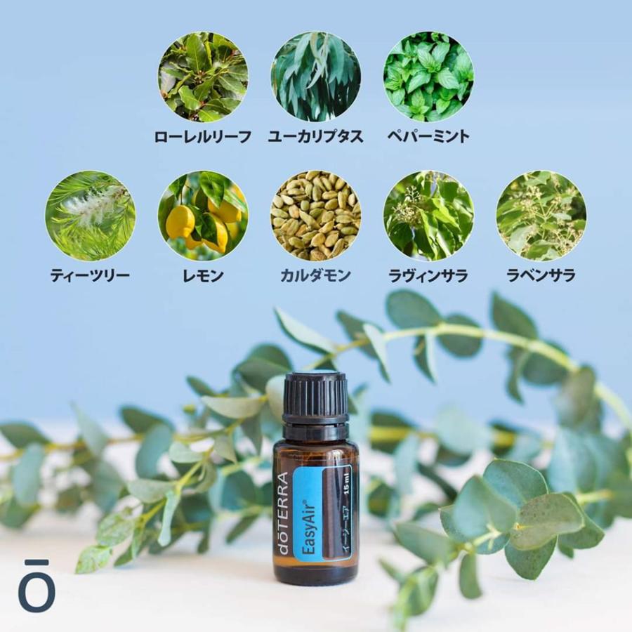 SALE★ドテラ　イージーエア EasyAir 15ml×2本セット doTERRA（ドテラ） イージーエア Easy Air 15mL 正規品 1本