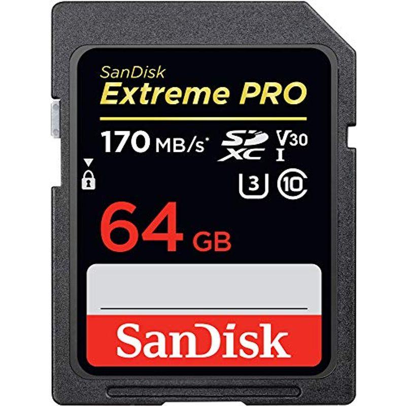 SanDisk 64GB Extreme PRO UHS-I SDXC 最大74％オフ 最大54%OFFクーポン 海外パッケー 170MB s サンディスク SDSDXXY-064G