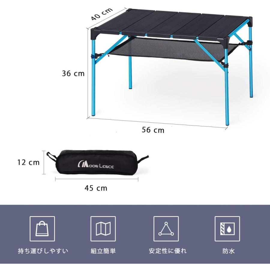 Moon Lence キャンプ テーブル アルミ ロールテーブル アウトドア ハイキング q 折りたたみ式 コンパクト 超軽量 Impactpub Com Au