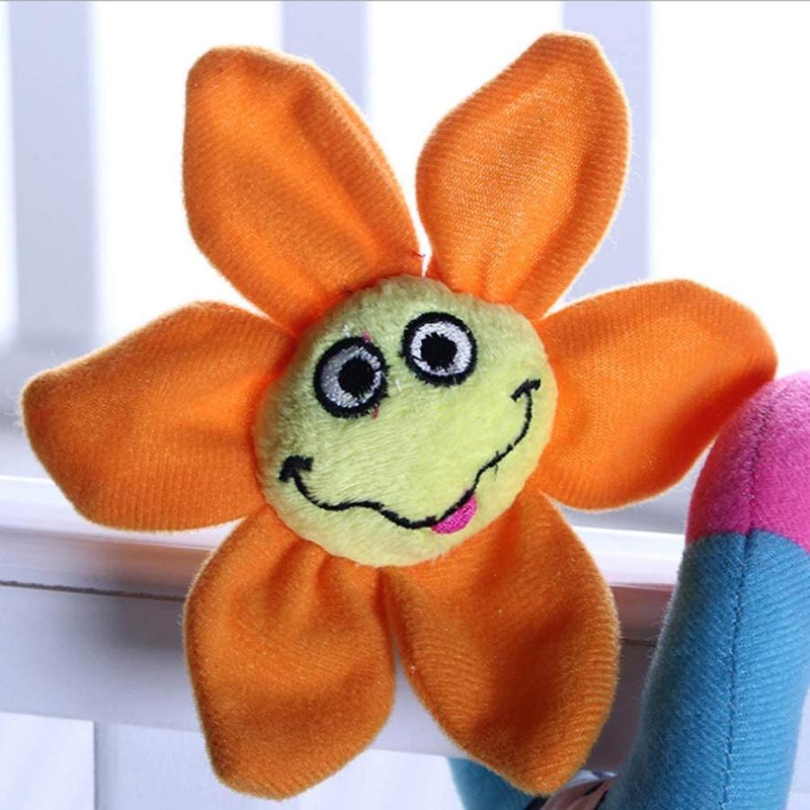 Toymytoy ベビーカーおもちゃ ベビーキッズひまわり装飾おもちゃ ぶら下げ ラトル 柔らかい かわいい 赤ちゃん 人形 カラフル 出産 Supersport Tn