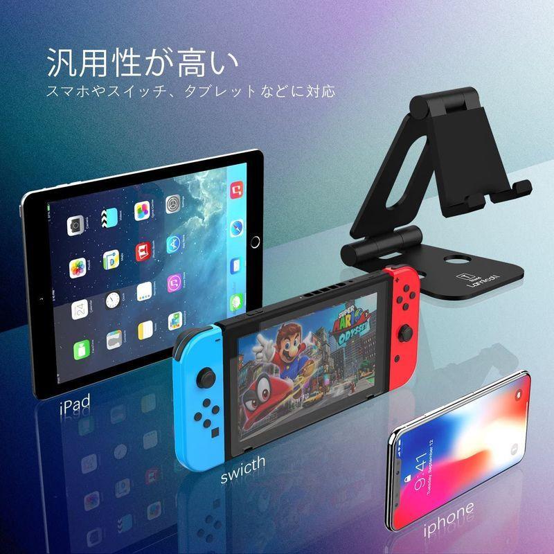 折り畳み式スタンド Lomicall 携帯置き台 : スマホ タブレット 兼用スタンド, コンパクト, 角度調整可能, aluminium,|flvffymene|08