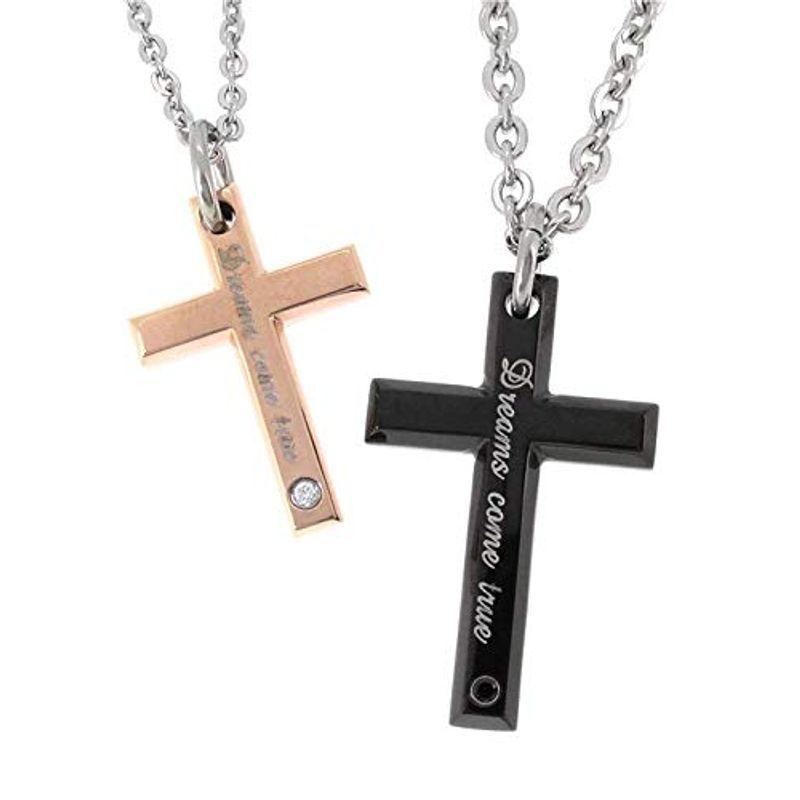 正規品 ザニポロタルツィーニ Zanipolo Terzini メッセージクロス サージカルステンレス ペアネックレス 金属アレルギー 対応 カップ 安い購入 Www Ladislexia Net