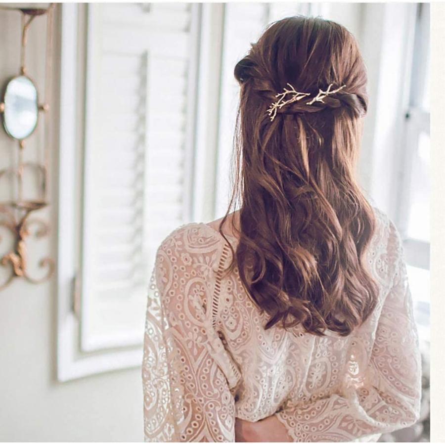 ８本セット 枝 羽 ヘアピン 簡単 ヘアアレンジ ピン かわいい ヘアアクセサリー 髪飾り お団子 アップ 盛り髪 セット 編み込み フィッ Fluffy Mane 通販 Yahoo ショッピング