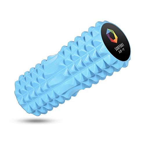 フォームローラー Sokyoui 効率的三日月形 ストレッチローラー ヨガポール 筋膜リリース 筋肉運動痛