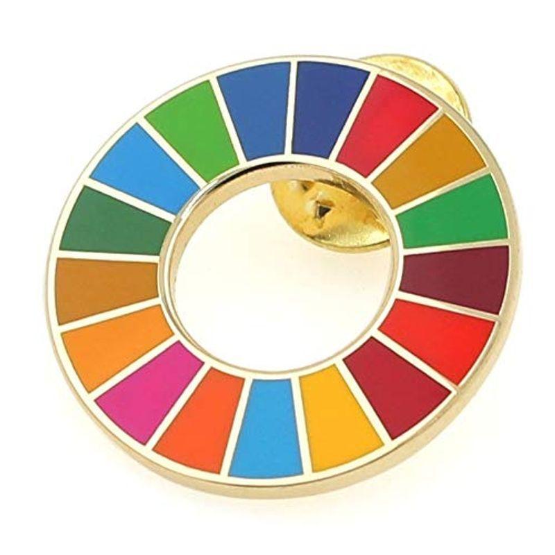Sdgs バッジ ピンバッチ バッヂ 国連公式最新仕様 留め具 金色 疑似七宝 エスディージーズ 2個セット Fluffy Mane 通販 Yahoo ショッピング