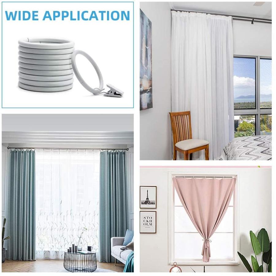 Greesuit カーテンスライドリング カーテンランナー カーテンクリップ カーテンフック スライドリング 個セット ホワイト Fluffy Mane 通販 Yahoo ショッピング