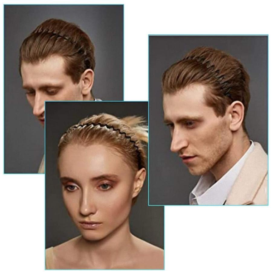 メンズ カチューシャ スポーツ Ninonly レディース 3本セット 鉄 波型 滑り止め 痛くない オシャレ ヘアバンド 黒 シンプル 男 Fluffy Mane 通販 Yahoo ショッピング
