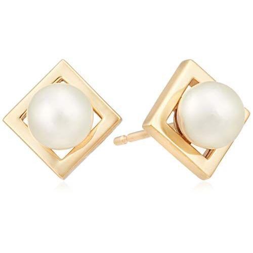 信頼 ヴァンドーム青山 Vendome Aoyama K10イエローゴールド アコヤパール スクエアピアス Ajva2387 Pa 正規品 Zoetalentsolutions Com