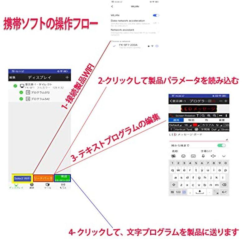 LED看板　高輝度　LED電光掲示板　P10　LEDサインボード　屋外用　LED店舗看板　LED表示機　LEDボード　軽量　100x20cm