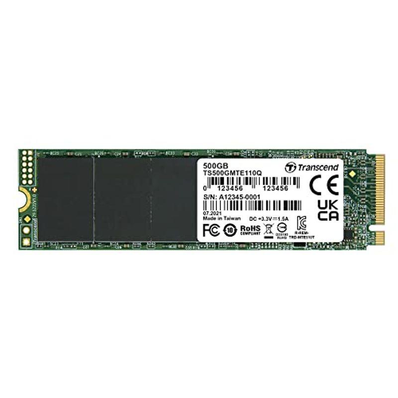 トランセンド 500GB PCIe SSD M.2(2280) NVMe PCIe Gen3×4 TS500GMTE110Q｜flvffymene｜02