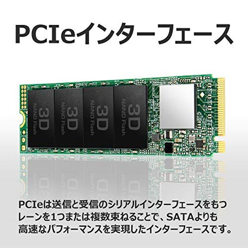 トランセンド 500GB PCIe SSD M.2(2280) NVMe PCIe Gen3×4 TS500GMTE110Q｜flvffymene｜05