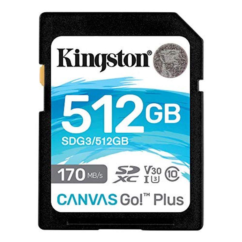 安い大人気 キングストン SDXCカード 512GB 最大170MB/s Class10 UHS-I U3 V30 4K Canvas Go Plus
