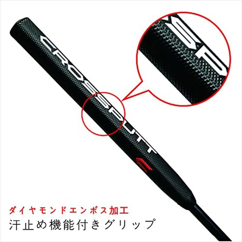 CROSSPUTT (クロスパット) Edge1.0 Golf Club Putter (ゴルフクラブパター)Dual Alignment KHAMPA ゴルフインパクトスクリーン - シミュレーター - 耐久性のあるグロメット - 強化ブラックボーダー - 9.8 x 11.5