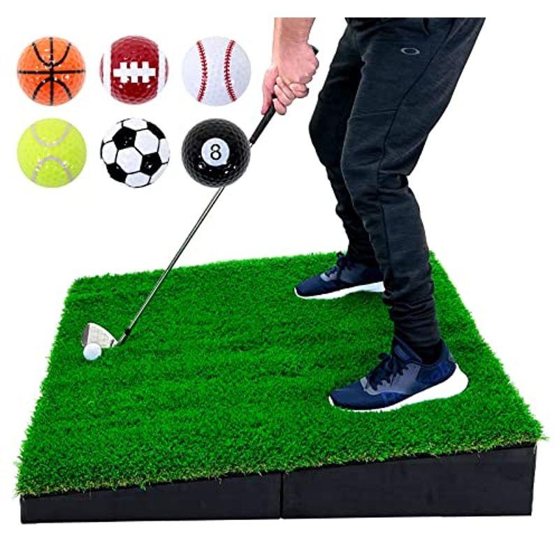 海外品 GolfStyle 傾斜 ゴルフマット 100×100cm PGAプロと共同開発 ゴルフ 練習 マット 大型 斜面 アプローチ ショット 練 【E8906995286】(31339円)