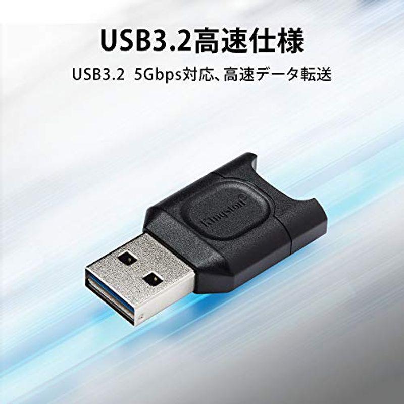 Kingston microSDメモリー カードリーダー USB3.2/UHS-II対応 MOBILELITE PLUS microSD リ｜flvffymene｜03