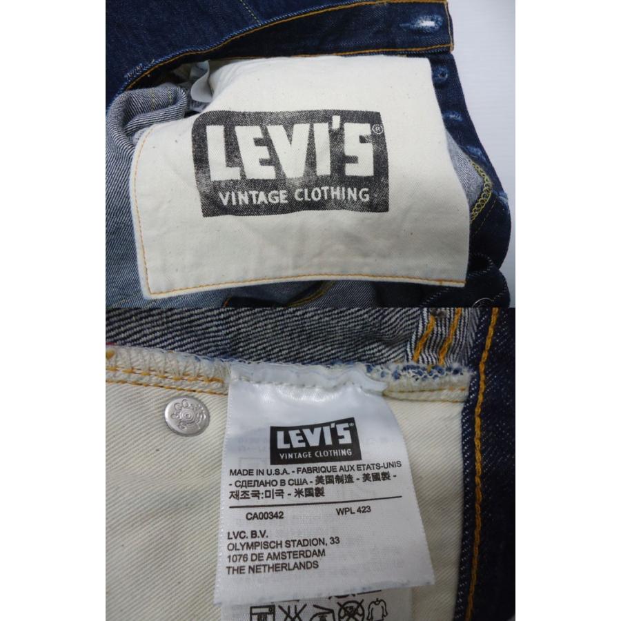 LEVI'S VINTAGE CLOTHING LVC リーバイス 501XX デニム パンツ 66501-0008 66モデル 濃紺 USA製 チェーンステッチ サイズW34｜fly-z｜06