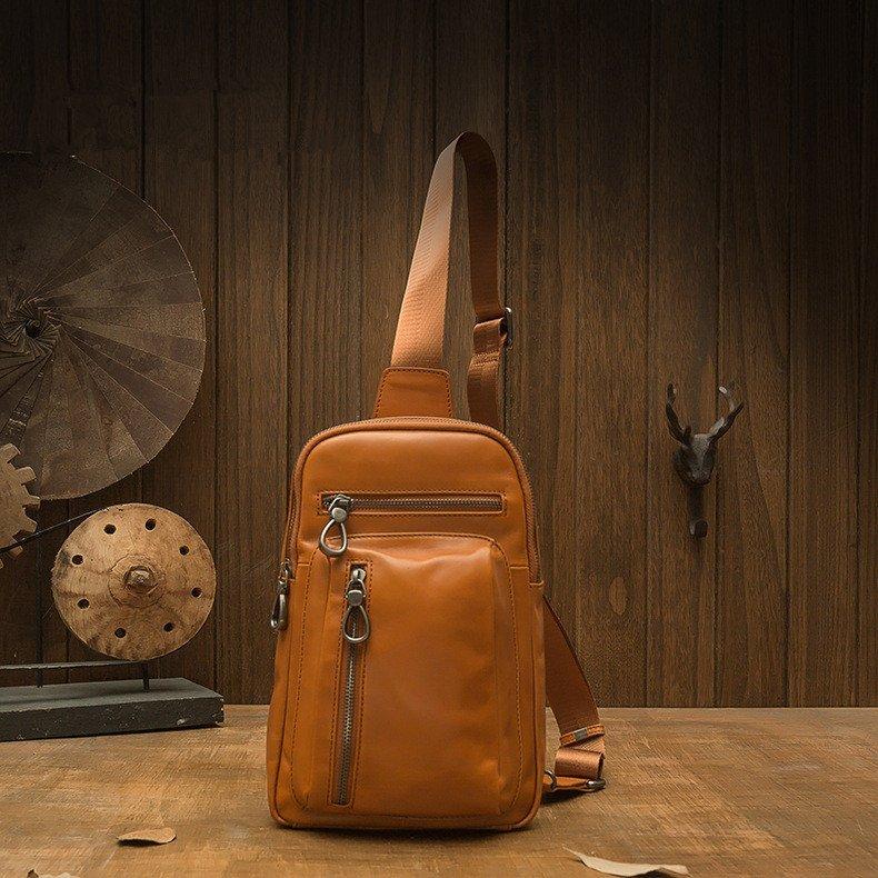 ボディバッグ ショルダーバッグ メンズ ファッション メンズ 本革 ワンショルダー 左右肩掛け可 ヌメ革