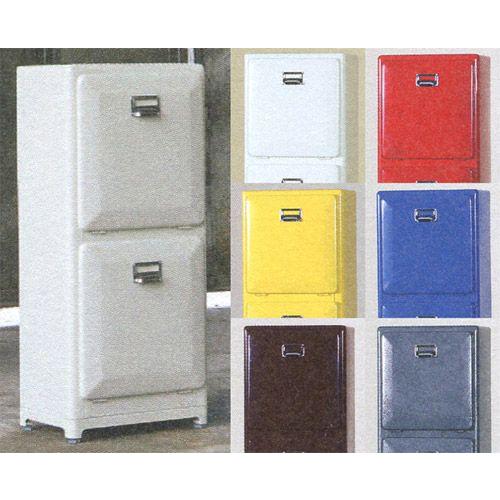 t*e様 ダルトン トラッシュカン ダブルデッカー 100-133 ブラウン 廃 DULTON ONLINE SHOP | TRASH CAN DOUBLE DECKER RAW(RAW): ホーム用品