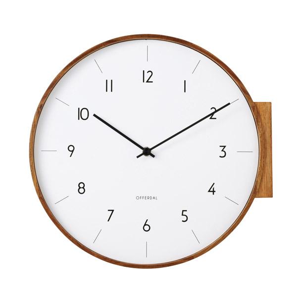 INTERFORM（インターフォルム） AARNO WALL CLOCK BROWN （アールノ ウォール クロック ブラウン） CL ...