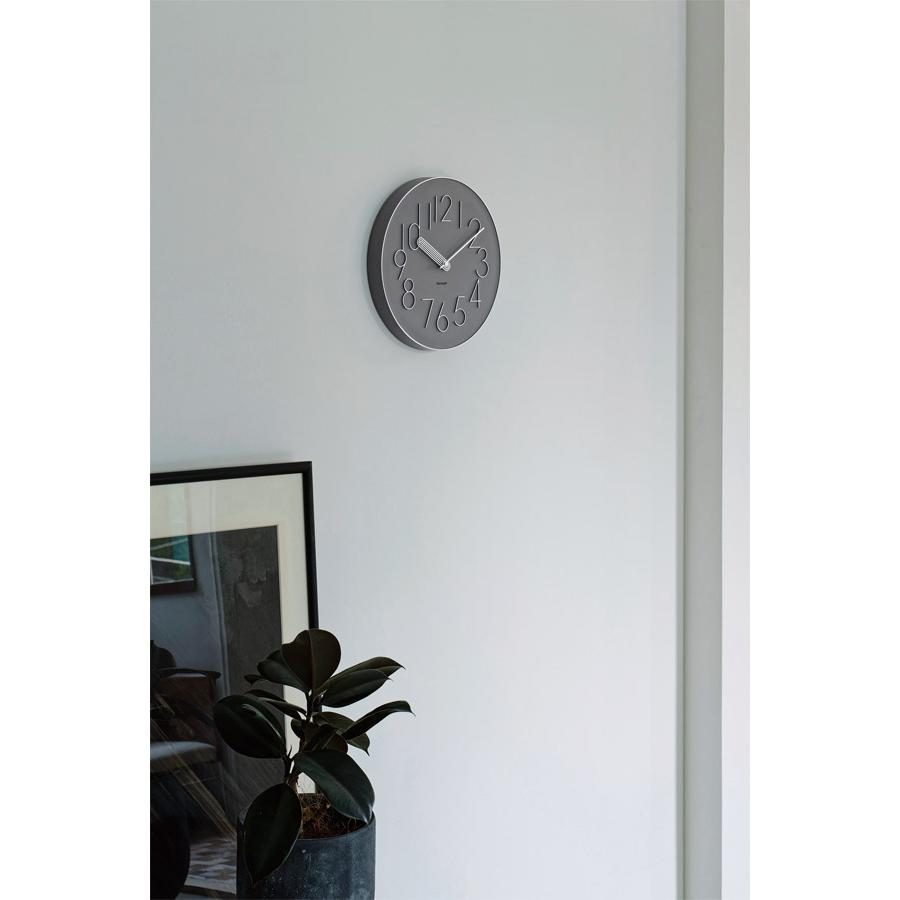 INTERFORM（インターフォルム） BOORK WALL CLOCK GREY （ボールク
