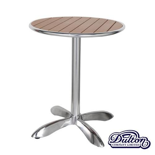 【ダルトン DULTON】 ALUMINUM CAFE TABLE RND LBR　（アルミニウム カフェテーブル ラウンド ライトブラウン） H845-1019LBR 【送料無料】｜flyers